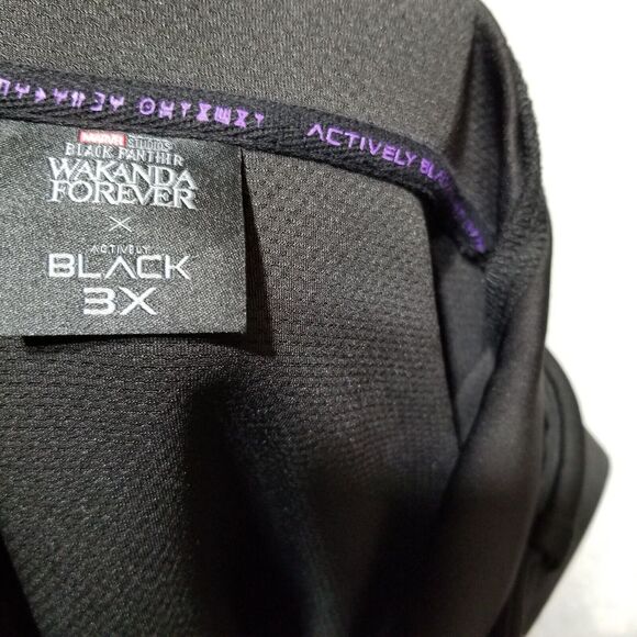 Actively Black Wakanda Black Panther Hoodie Black Collection Pullover Jacket 3XL - Picture 5 of 16